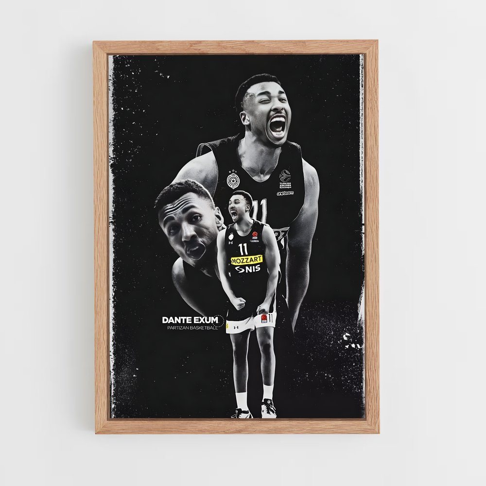 Poster Dunk et Sourire – affiche Basketball (vue 4)